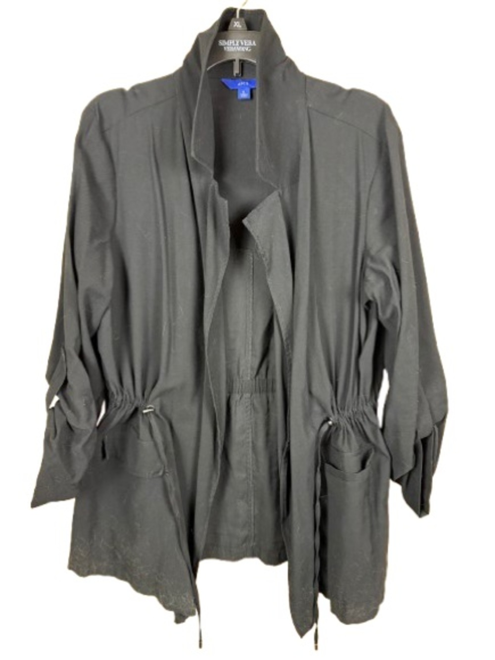 Apt. 9 Black Women's Utility Drawstring Jacket